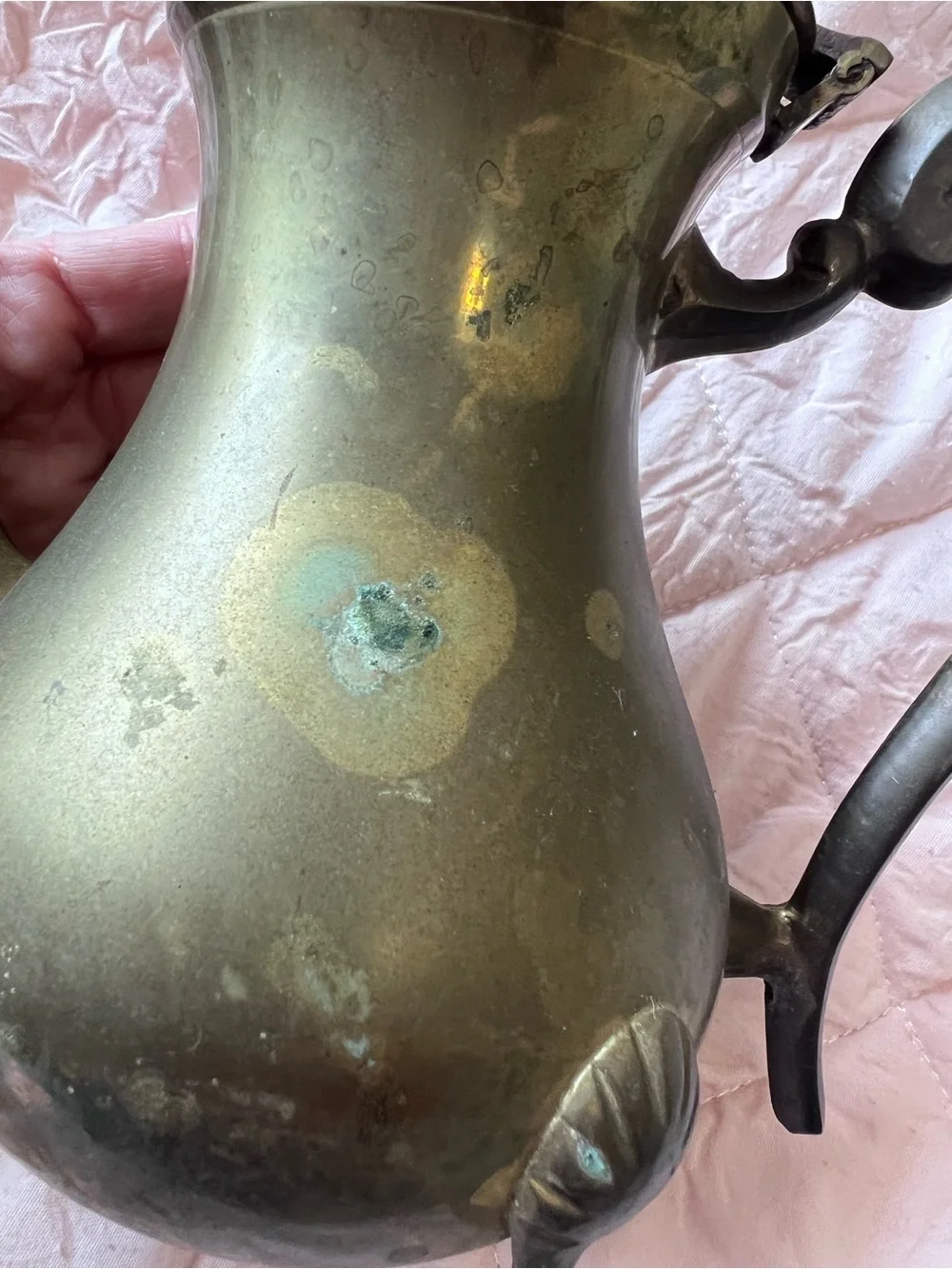 Source Unknown Brass-Colored Ornate Coffee Pot